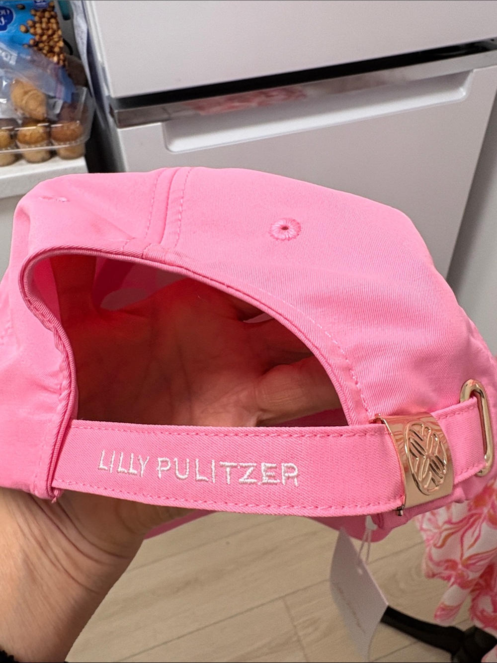 Lilly Pulitzer Pink Logo Baseball Cap - Picture 2 of 6